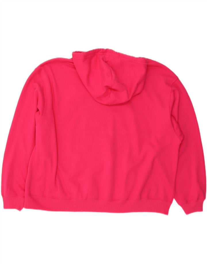 Maglione con cappuccio oversize da donna HOLLISTER UK 20 2XL Cotone rosa