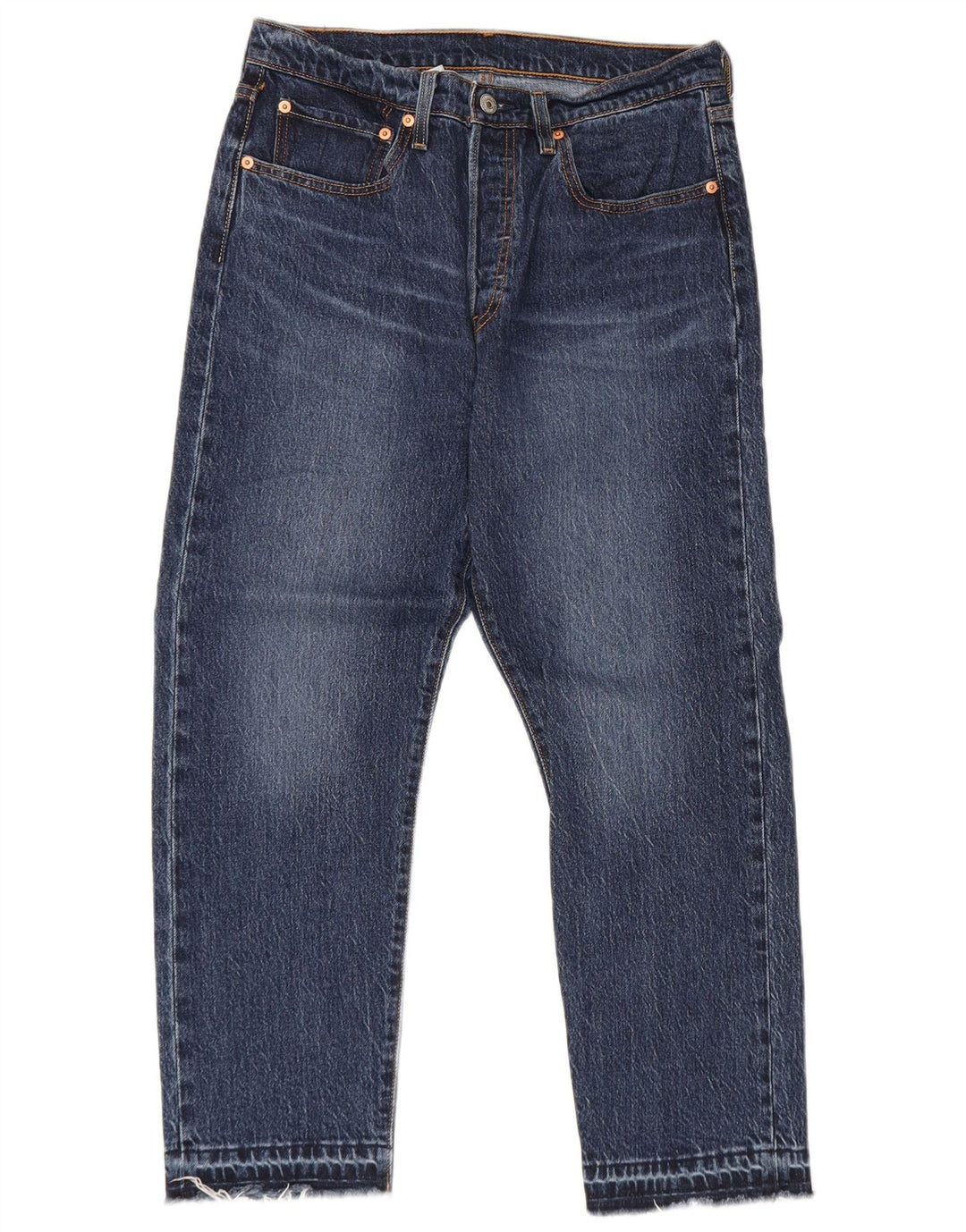 Jeans Levi's Uomo 501 Cropped W30 L26 Cotone Blu