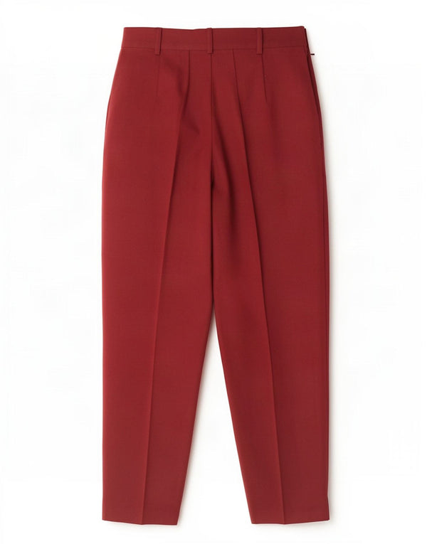 Pantaloni casual a vita alta da donna Belmar IT 46 Large W28 L27 Bordeaux