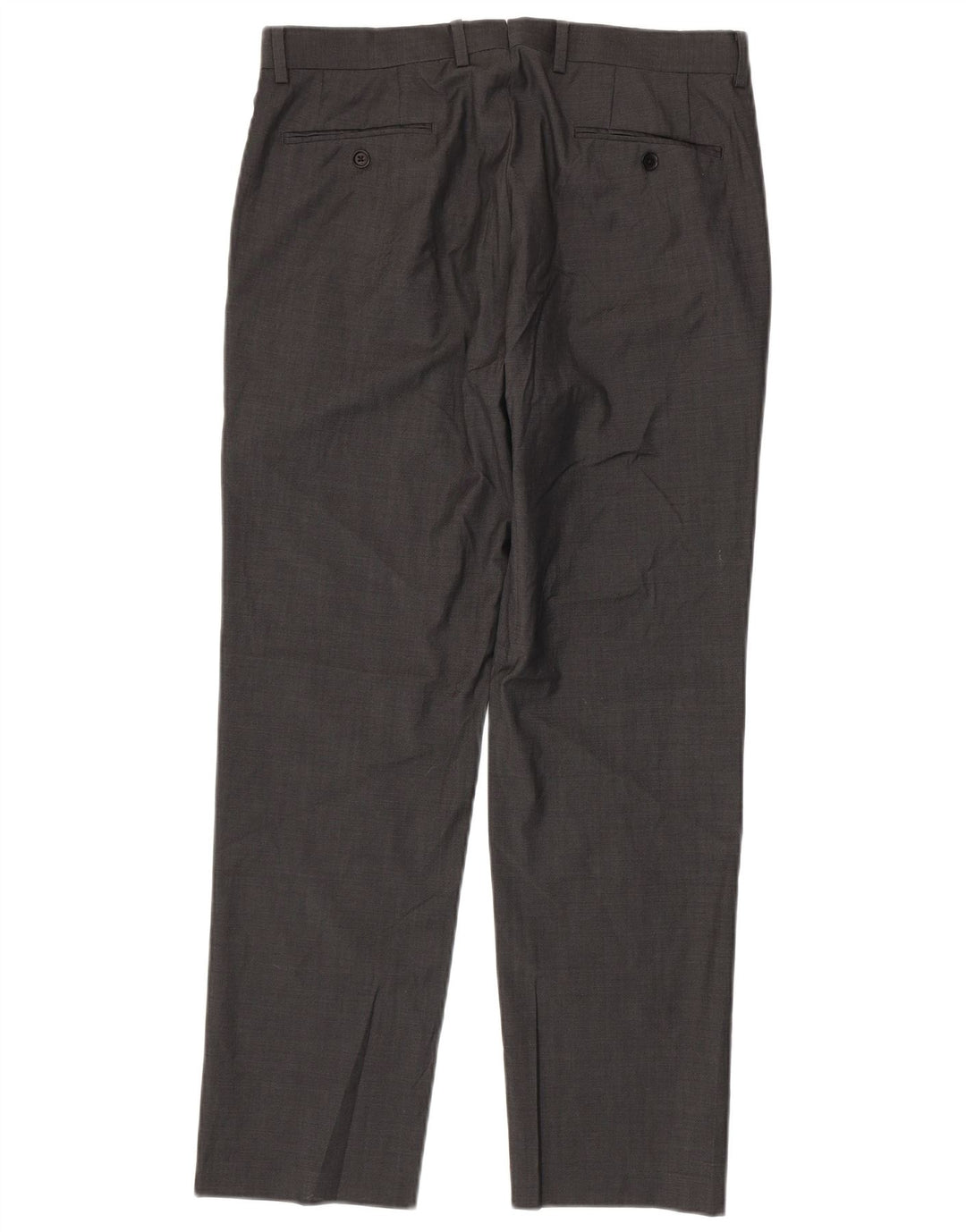 Pantaloni da abito dritti da uomo DKNY W34 L30 grigi