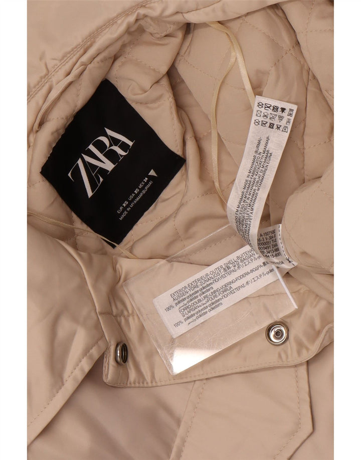 Giacca Bolero oversize da donna Zara UK 6 XS poliestere bianco sporco