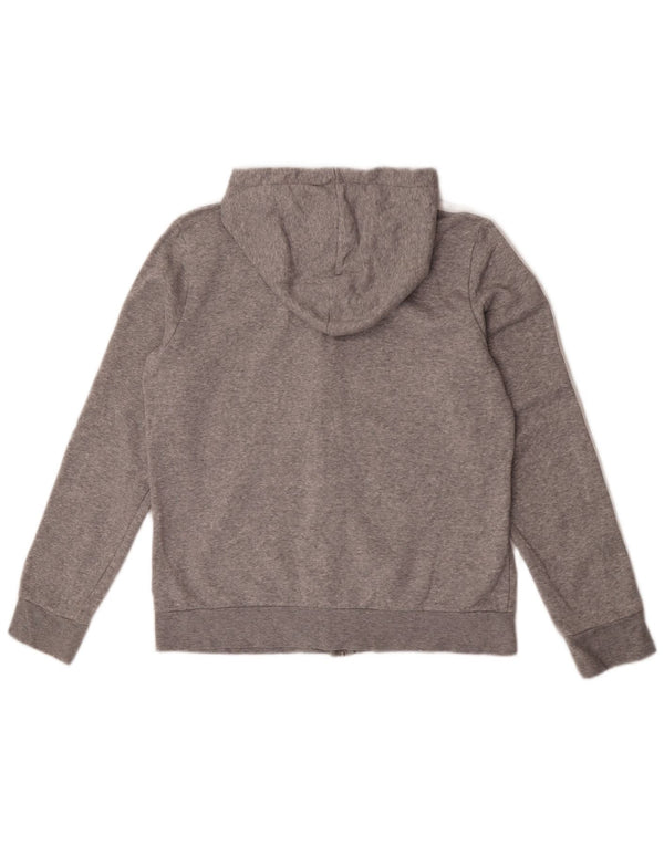 Felpa con cappuccio e zip da donna Adidas UK 16/18 Large Grigio Cotone
