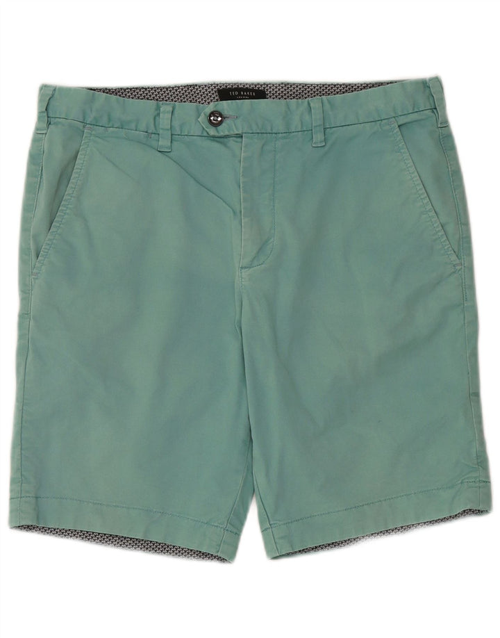 Pantaloncini chino da uomo Ted Baker W32 cotone blu medio