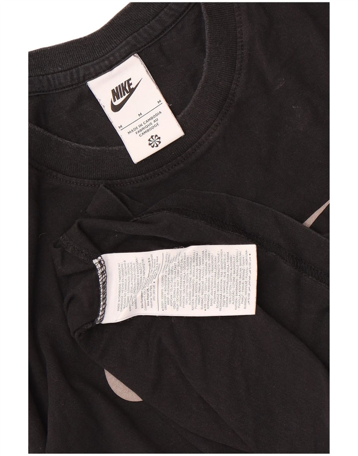 T-shirt grafica da uomo Nike Top in cotone color block medio nero