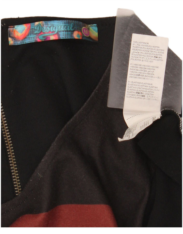 Desigual Abito basic da donna UK 12 Poliestere geometrico nero medio