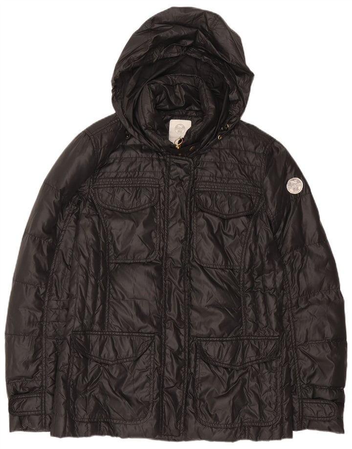 Giacca imbottita con cappuccio da donna North Sails UK 16 Large nera in poliammide