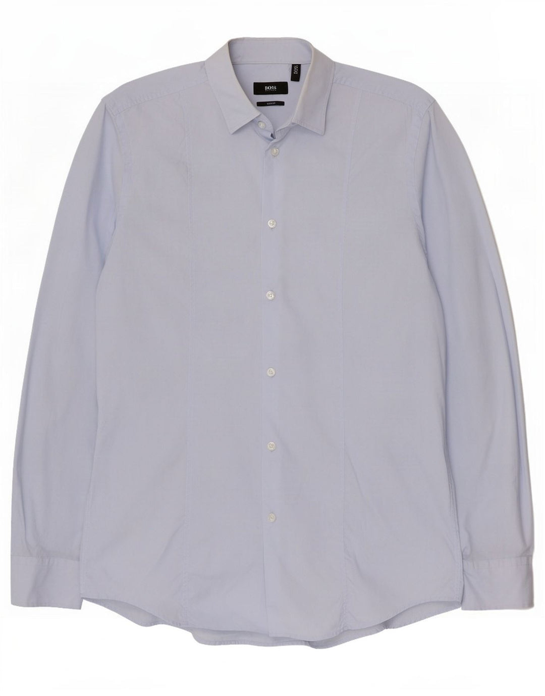 Camicia slim fit da uomo Hugo Boss taglia 40 15 3/4 cotone blu medio