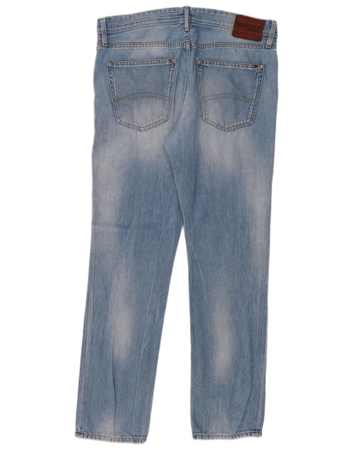 Jeans slim da uomo Tommy Hilfiger W34 L32 cotone blu