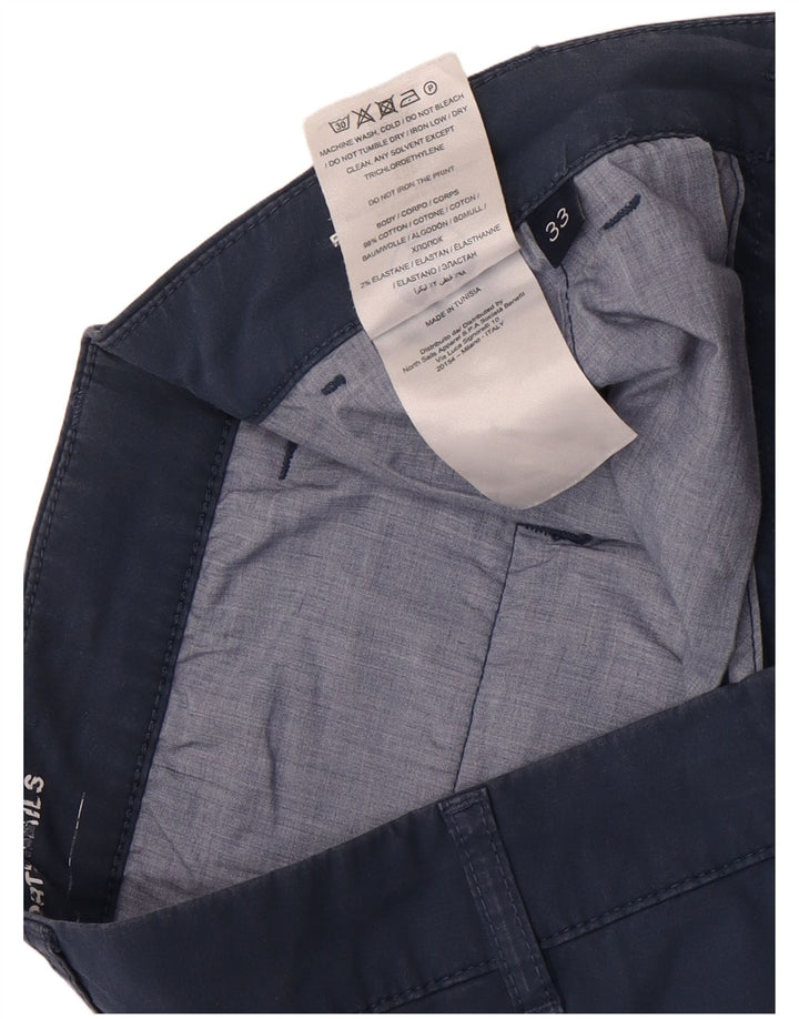Pantaloncini chino vestibilità regolare da uomo North Sails W33 cotone blu navy medio