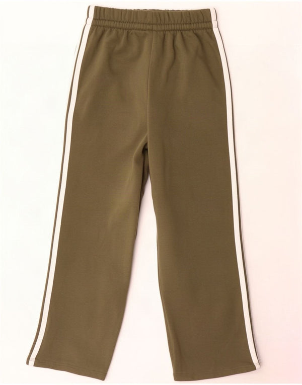 Pantaloni della tuta da donna Adidas UK 12/14 cotone kaki medio