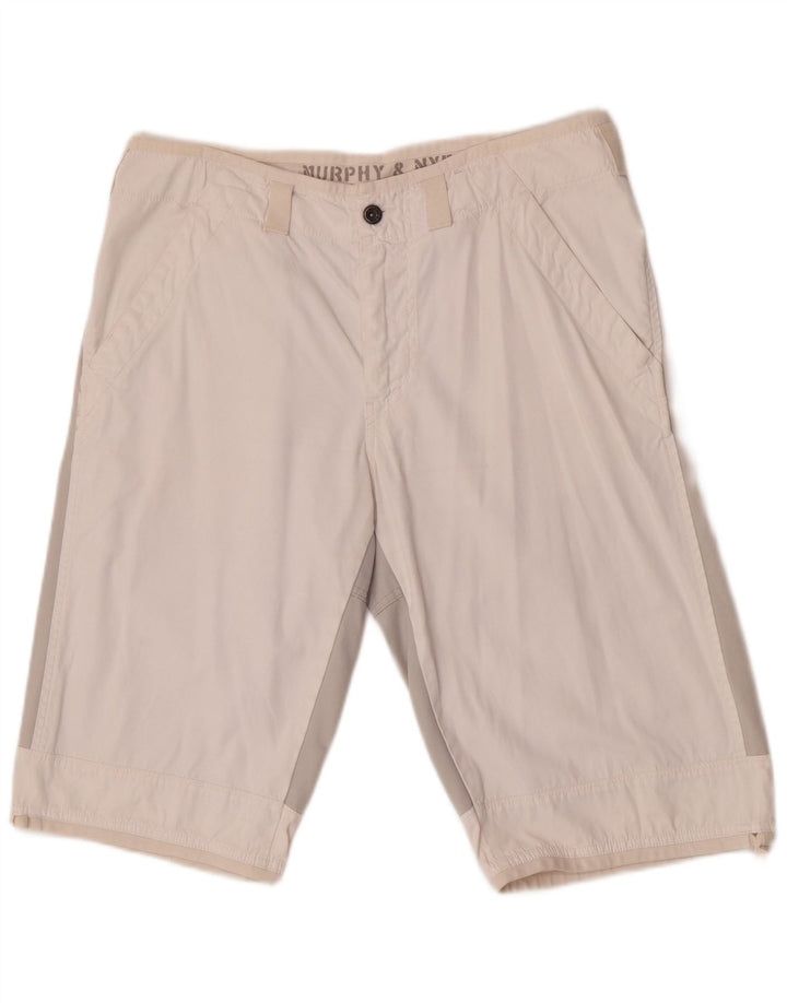 Pantaloncini chino da uomo Murphy & Nye Sailmakers W34 Large White Colourblock
