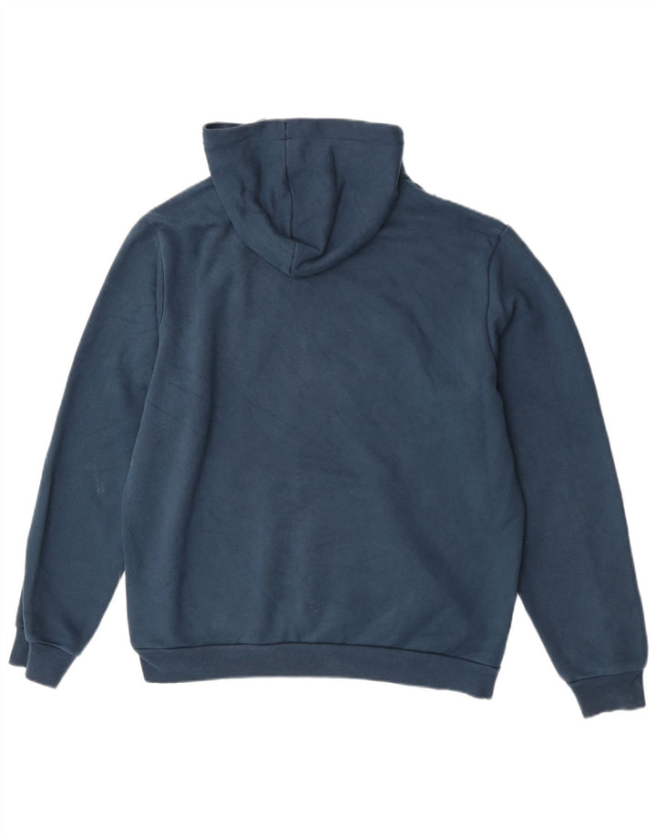 Felpa con cappuccio grafica da uomo Puma Large in cotone blu