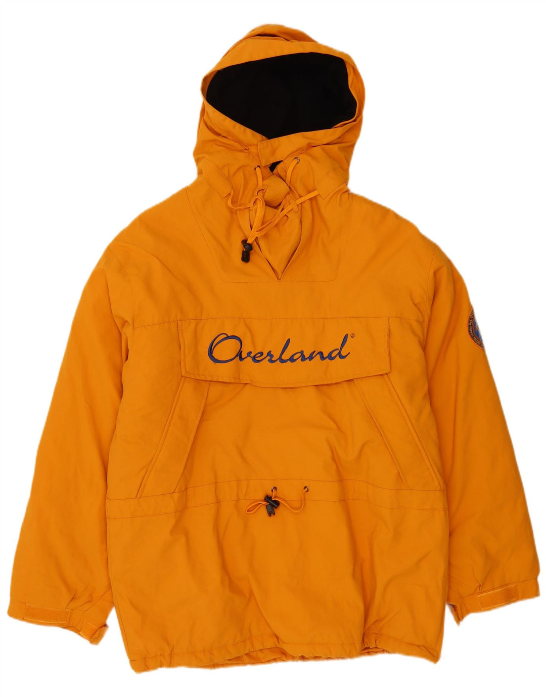Giacca da sci anorak da uomo con cappuccio Overland UK 38 poliestere arancione medio