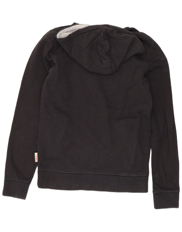 Felpa con cappuccio grafica da donna Guru UK 12 Medium Black Floral