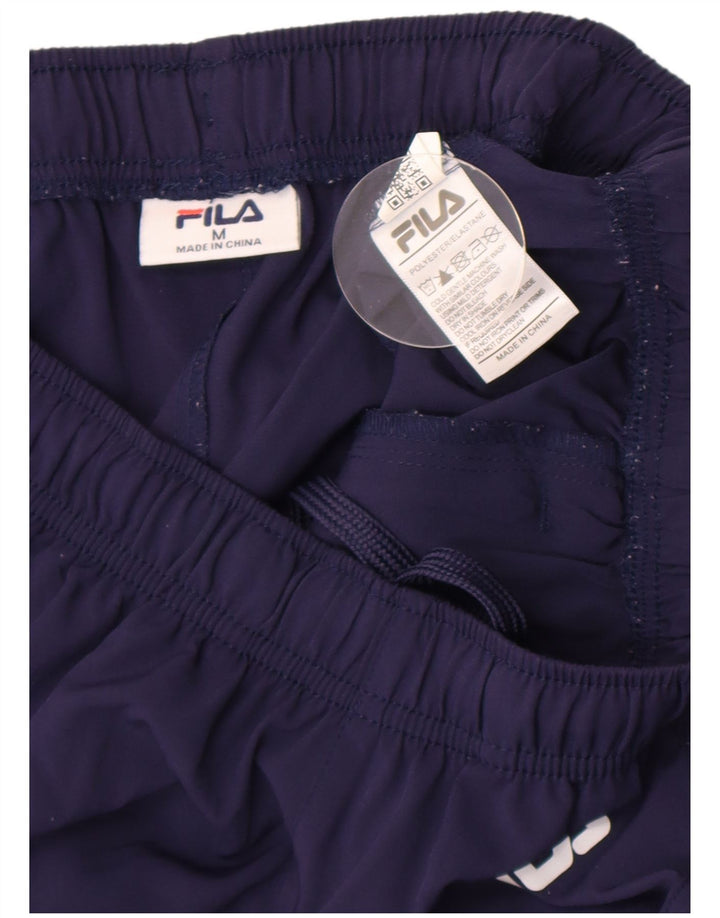 Pantaloni da tuta da uomo Fila Joggers medio poliestere blu navy