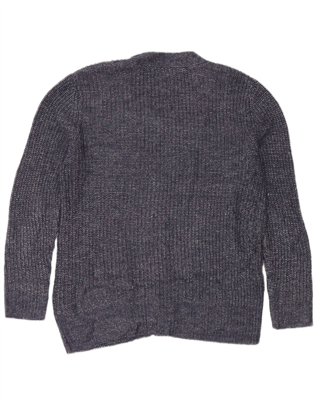 Maglione cardigan da donna Marks & Spencer UK 14 medio blu navy screziato