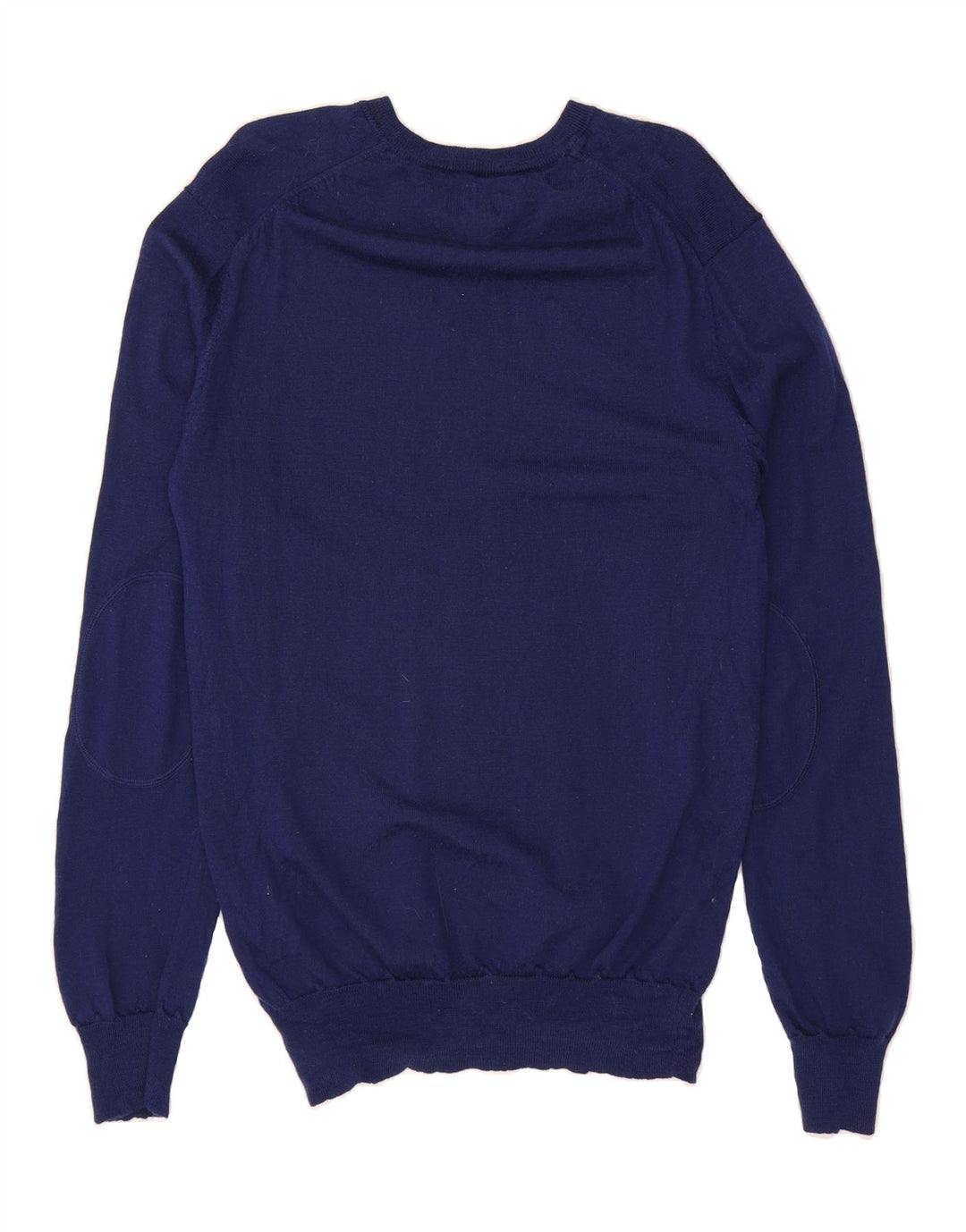 DOCKERS Mens V-Neck Jumper Sweater Large Navy Blue Wool Vintage Dockers and Second-Hand Dockers from Messina Hembry 