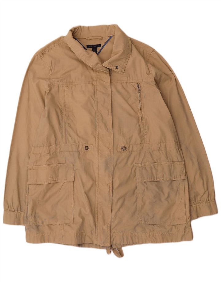 Giacca utility da donna Tommy Hilfiger UK 16 grande cotone beige