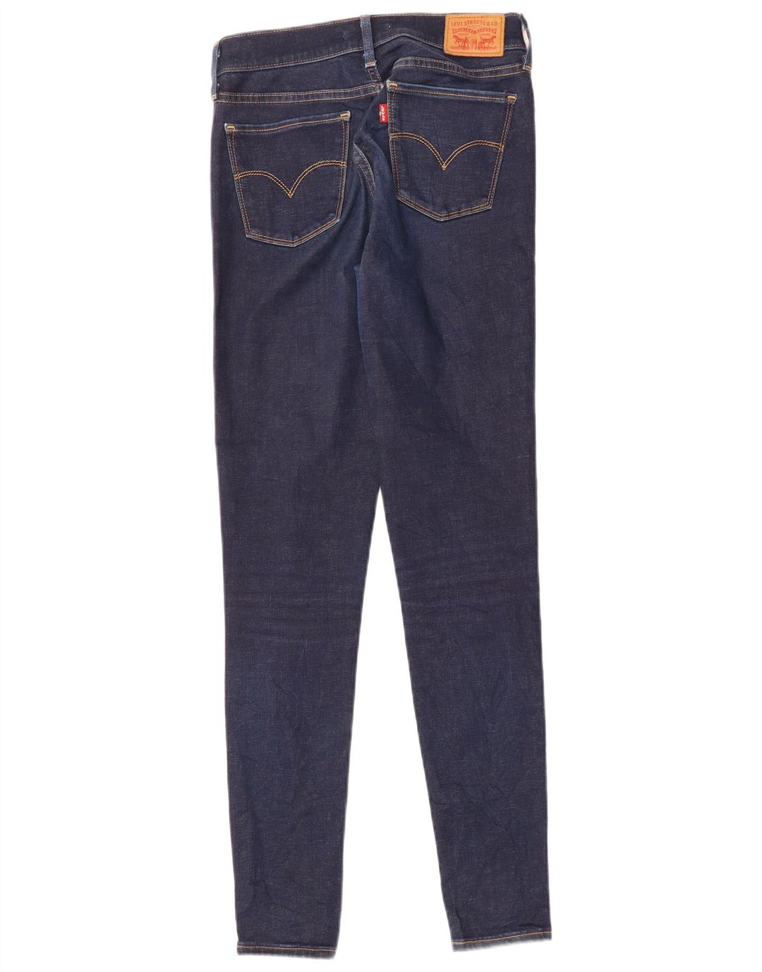 LEVI'S Jeans da donna 710 super skinny W28 L30 cotone blu navy