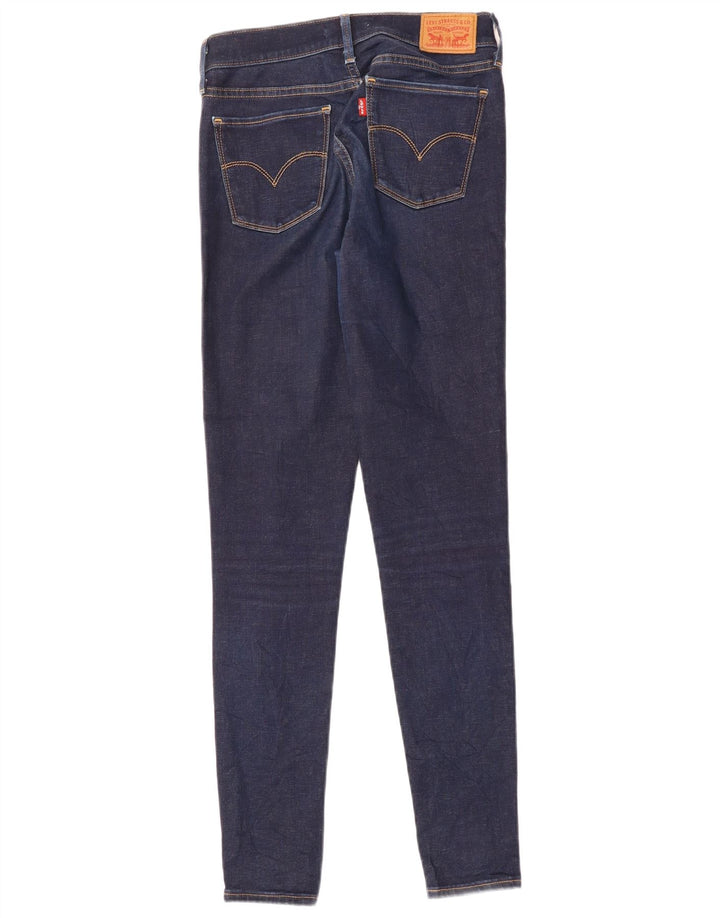 LEVI'S Jeans da donna 710 super skinny W28 L30 cotone blu navy
