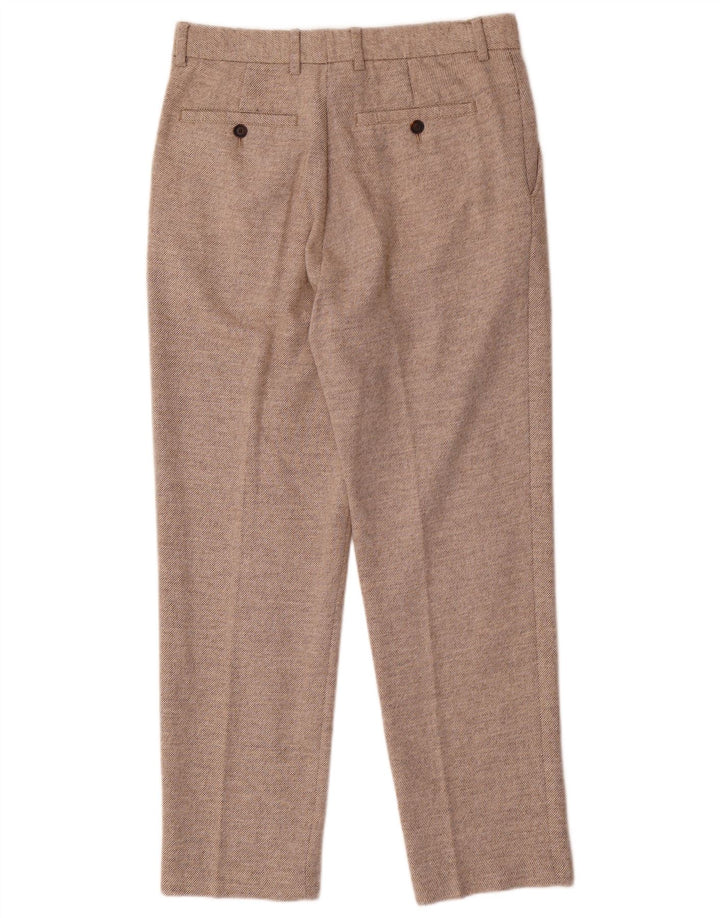 Pantaloni da abito dritti da donna Zara piccoli W28 L29 Beige