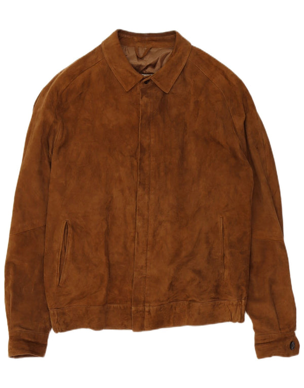 Giacca in pelle scamosciata da uomo VINTAGE UK 38 Beige medio