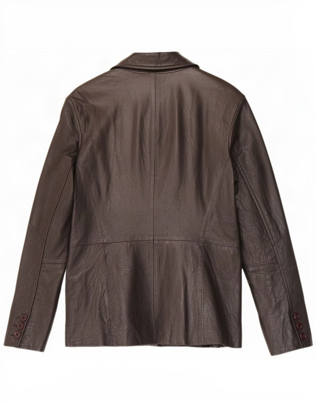 Giacca Blazer in Pelle da Donna a 3 Bottoni Conbipel IT 44 Media Nera