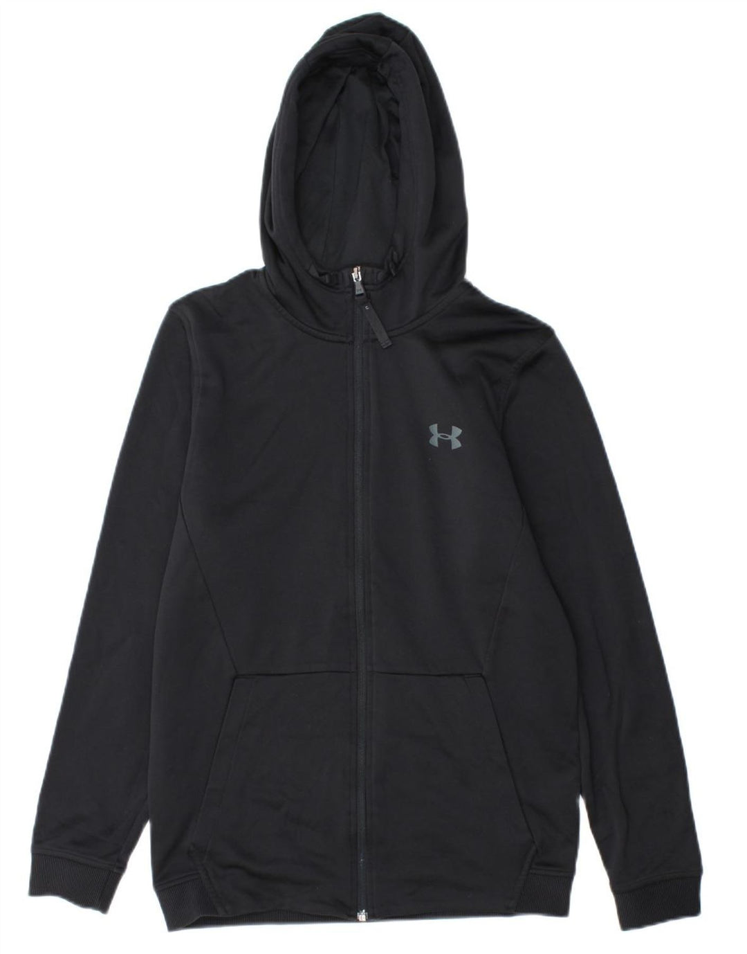 UNDER ARMOUR Maglione con cappuccio e zip grafica Cold Gear da uomo piccolo nero