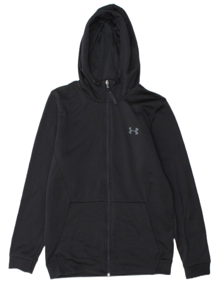 UNDER ARMOUR Maglione con cappuccio e zip grafica Cold Gear da uomo piccolo nero