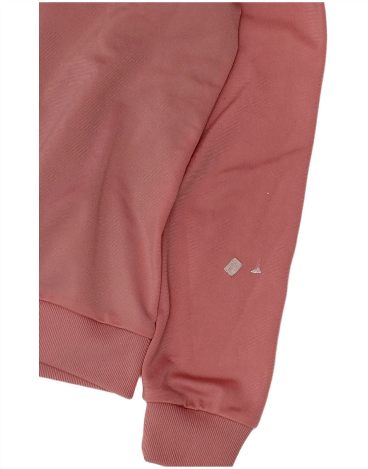Giacca Top della tuta da ragazza Adidas 9-10 anni in poliestere color block rosa