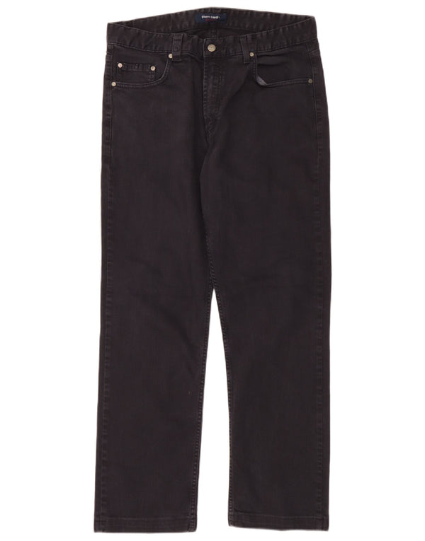 Jeans dritti da uomo Pierre Cardin IT 46 Small W34 L30 Cotone blu navy