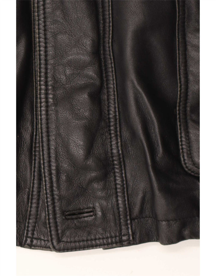 Fatigue Cappotto in pelle da uomo UK 40 Large Nero