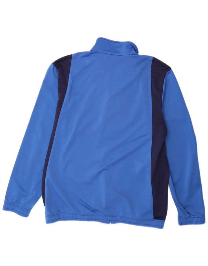 Giacca da tuta da uomo PUMA in poliestere color block blu medio