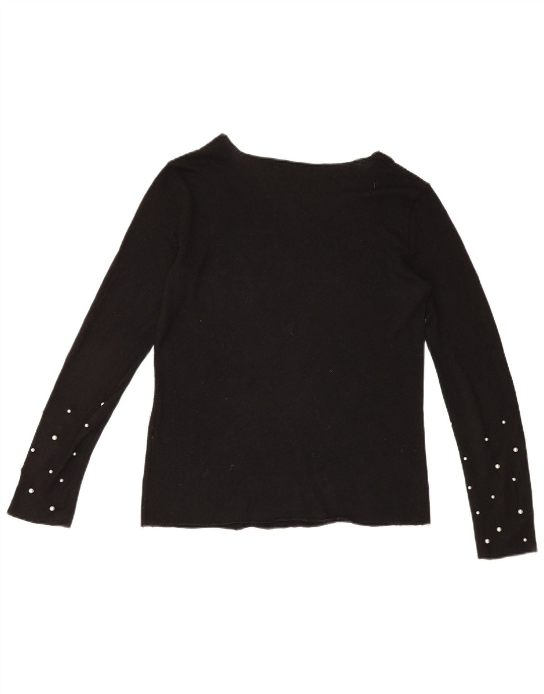 Top Zara da donna a maniche lunghe UK 14 medio nero