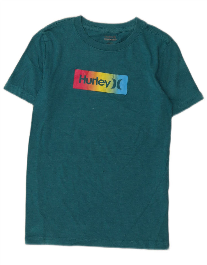 T-shirt grafica per ragazzi Hurley Top 11-12 anni Verde medio