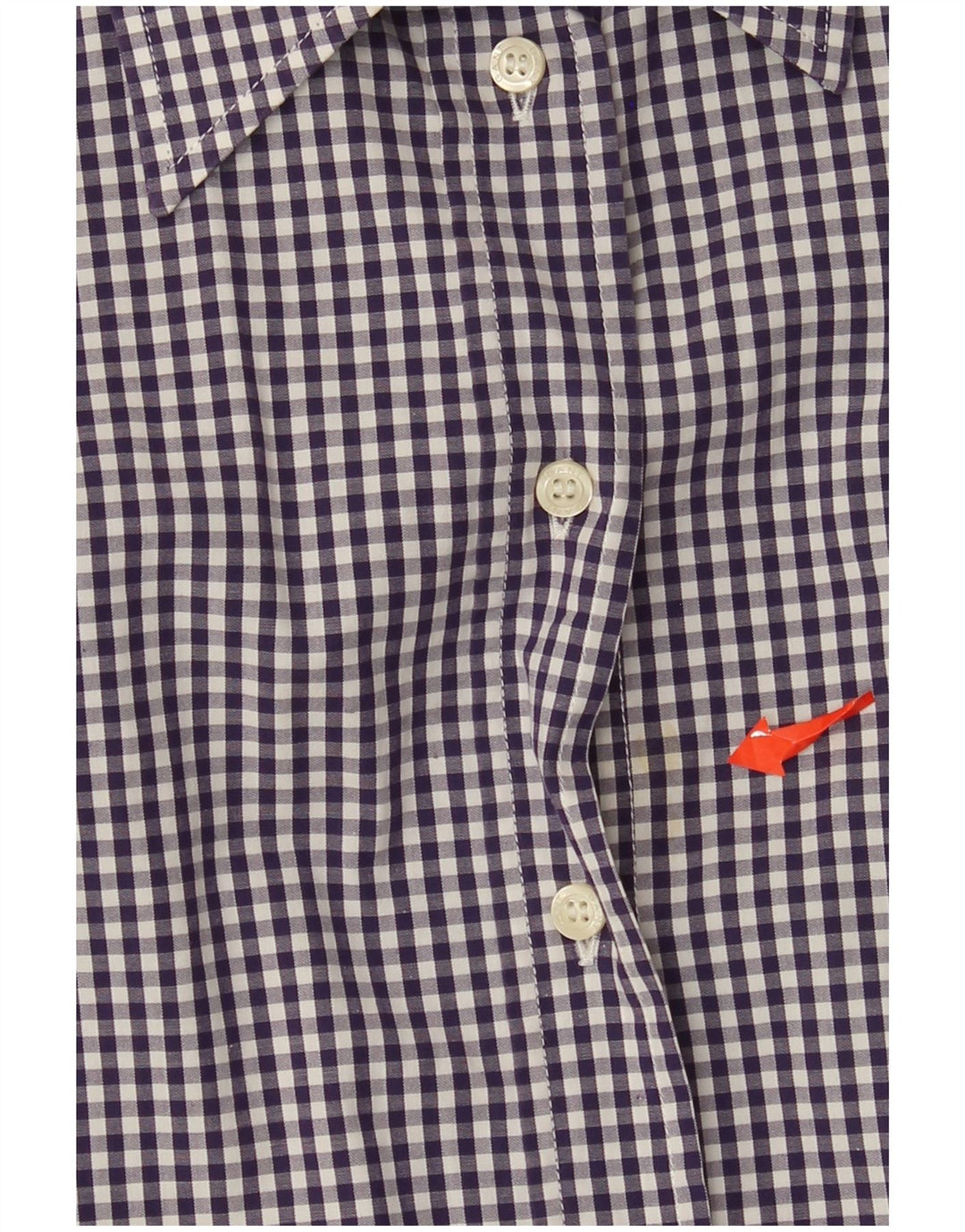 Camicia da donna Gant UK 10 piccolo cotone a quadretti viola