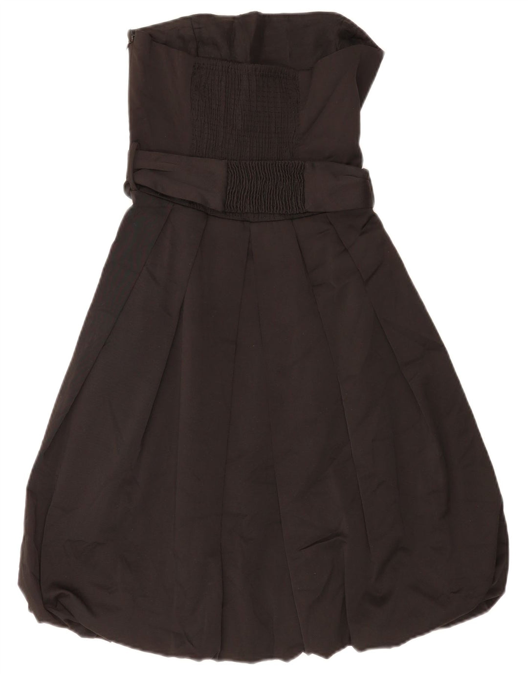 Abito a palloncino senza spalline da donna Zara UK 10 piccolo poliestere nero