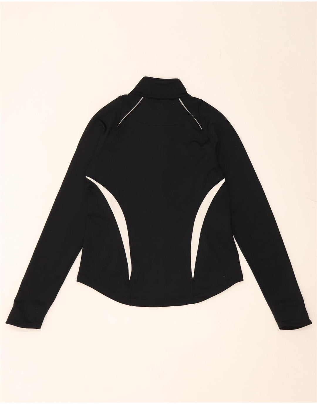 Giacca da tuta da donna Nike UK 10 Small Nero Colourblock Poliestere