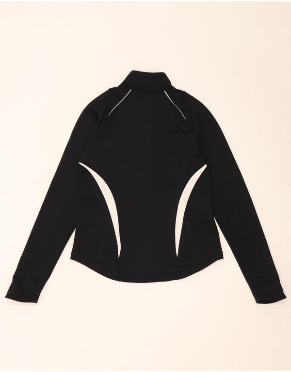 Giacca da tuta da donna Nike UK 10 Small Nero Colourblock Poliestere