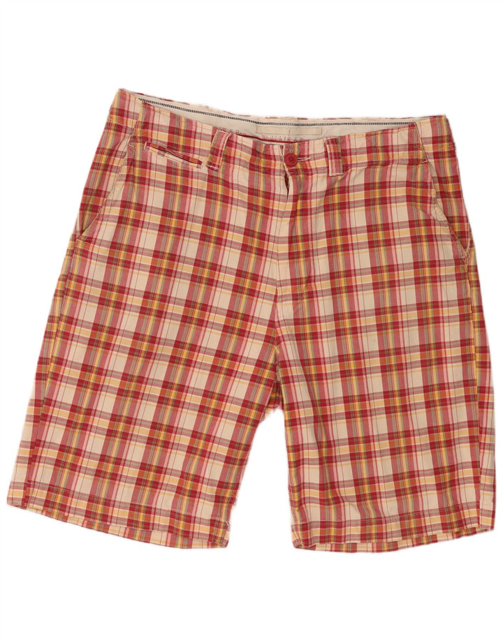 Pantaloncini chino da uomo Woolrich W38 XL in cotone a quadri multicolore