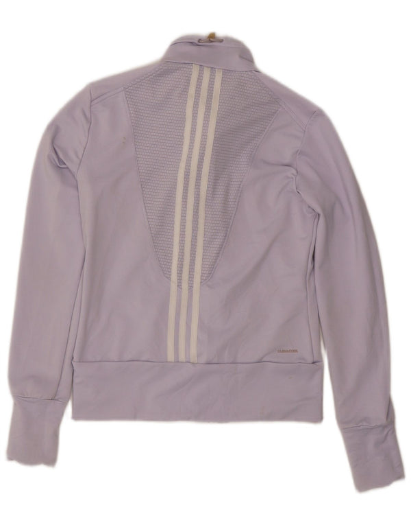 Giacca da tuta da donna Adidas Clima 365 UK 12 poliestere viola medio