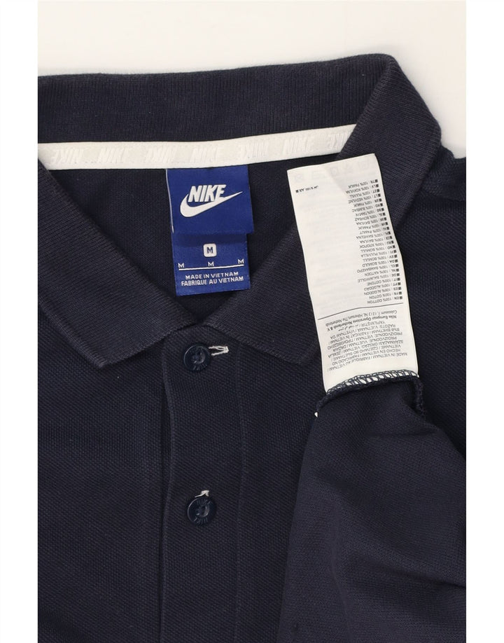 Polo Nike da uomo in cotone blu navy medio