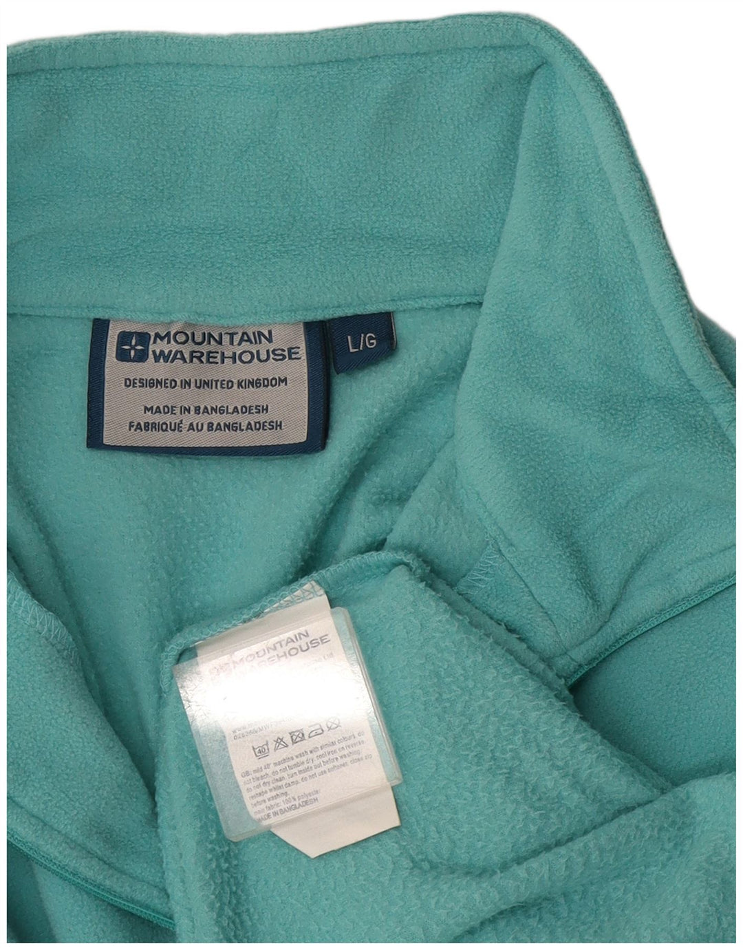 Maglione in pile da donna con collo e zip Mountain Warehouse UK 16 grande poliestere blu