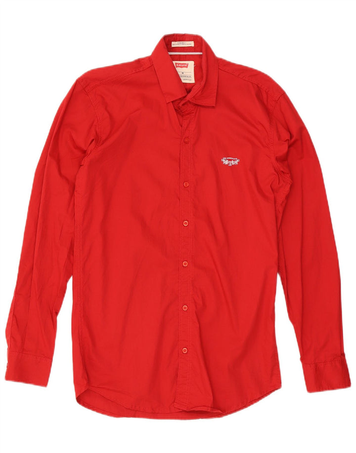 Camicia Levi's da uomo vestibilità standard in cotone rosso medio