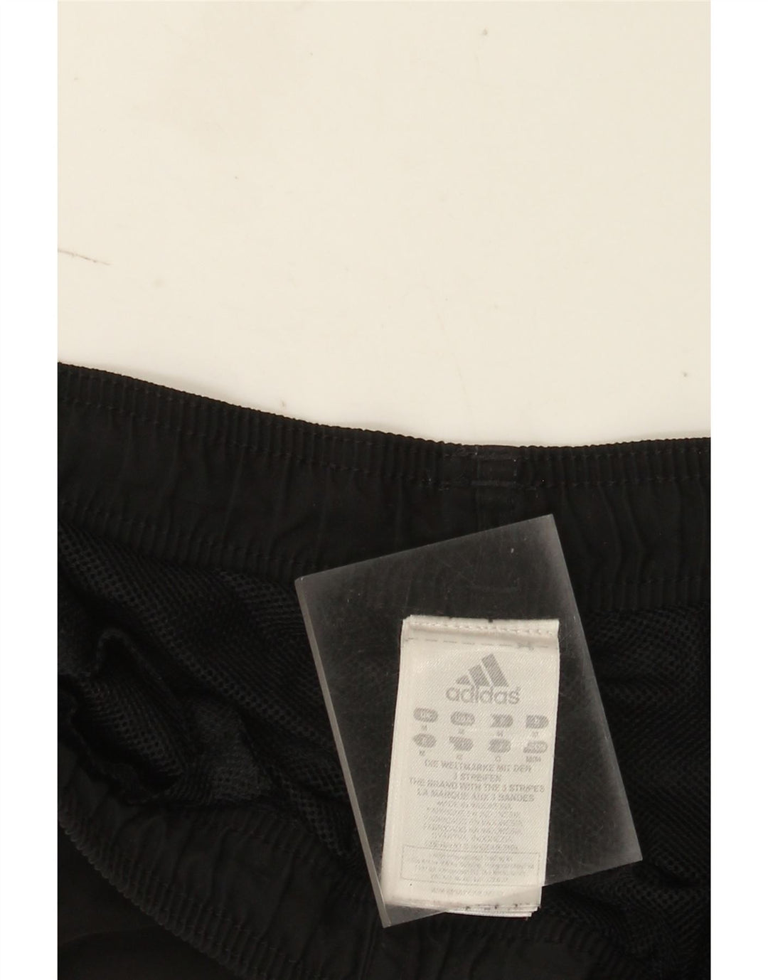 Pantaloncini sportivi da uomo Adidas medi neri in poliestere