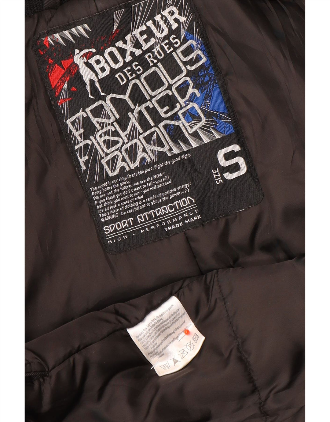 Giacca da uomo Boxeur Des Rues UK 36 Small Poliestere nero