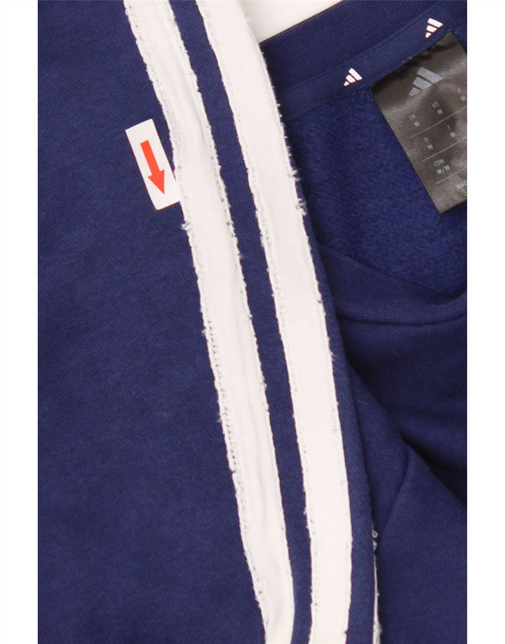 Felpa da uomo Adidas maglione medio blu navy in cotone