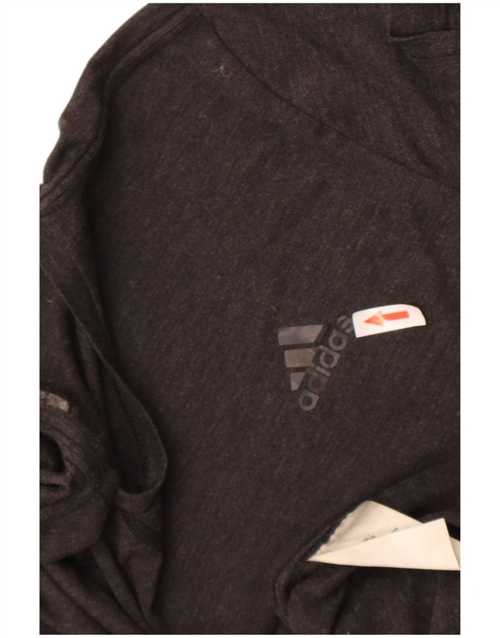 T-shirt Adidas Climalite da uomo, grande, in poliestere grigio