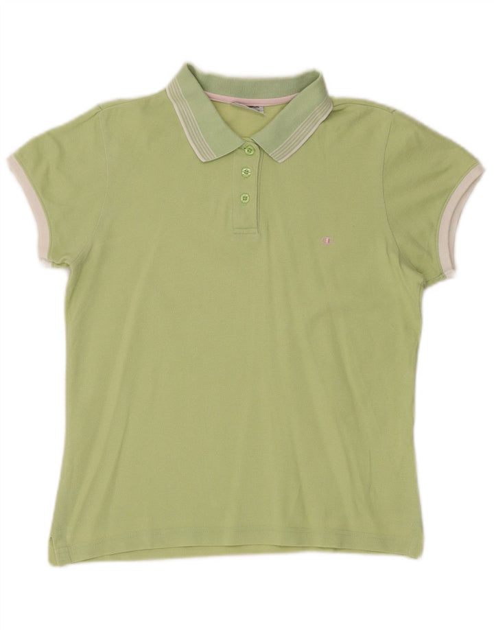 Polo da donna CHAMPION UK 14 grande cotone verde