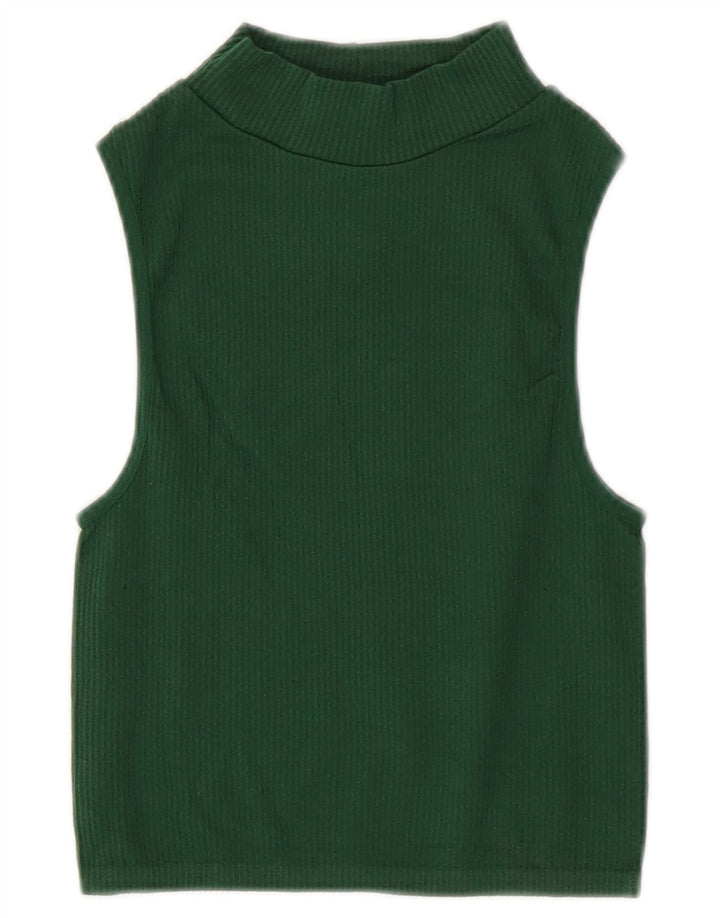 Canotta corta da donna Zara UK 4 XS verde
